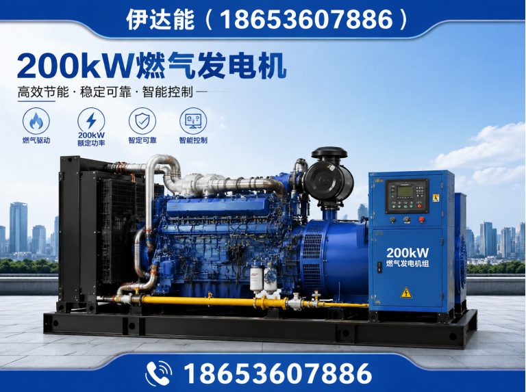 高密市250kW锡柴天然气发电机展示图